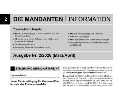 Mandantenbrief 2-2026