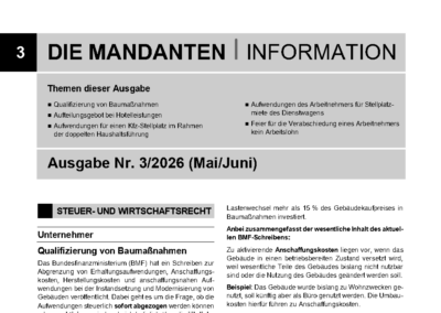 Mandantenbrief 3-2026